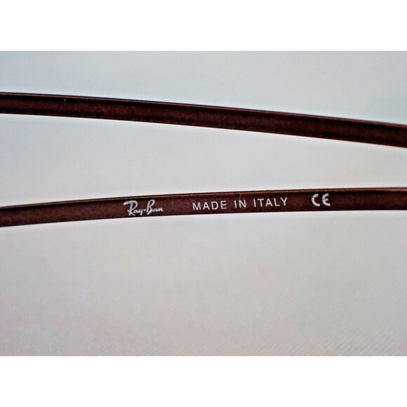 RayBan Eye Glass Frames RB 6128 2511 52 18 135 Tortoise Red Brown Made in Italy - Picture 8 of 14